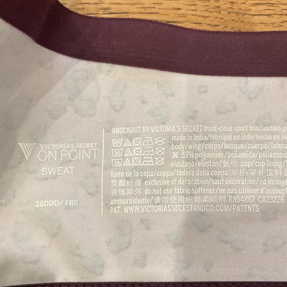 Victorias Secret Knockout Front Close Sports Bra 38DDD - Picture 4 of 6